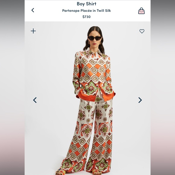 LA DOUBLEJ Partenope Placée in Twill Silk - Picture 3 of 10